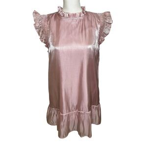 JODIFL Blush Satin Blouse